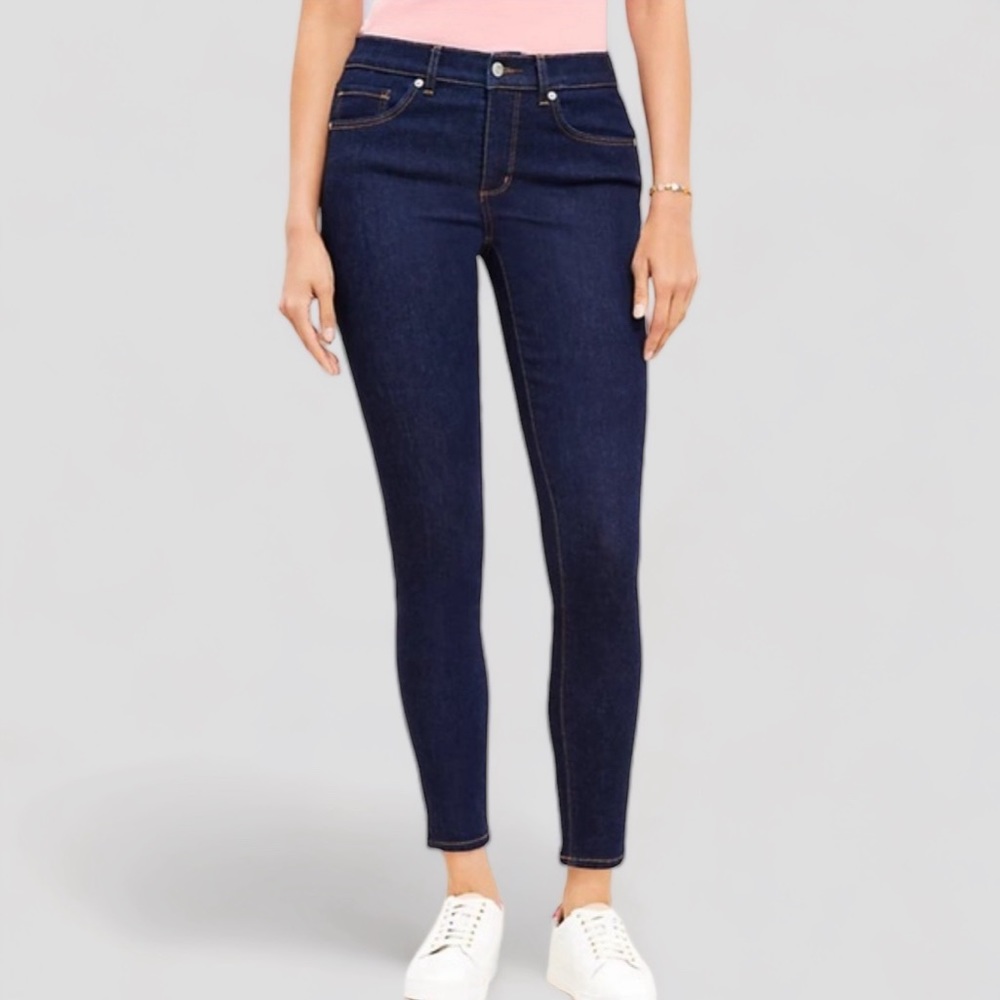 ANN TAYLOR LOFT Made and Loved Curvy Skinny Jeans Blue Size 8